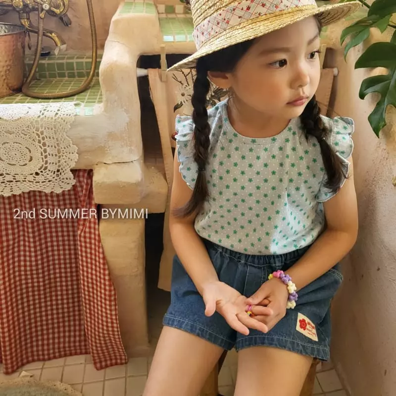 Bymimi - Korean Baby Fashion - #babyboutique - Rib Flower Sleeveless - 11