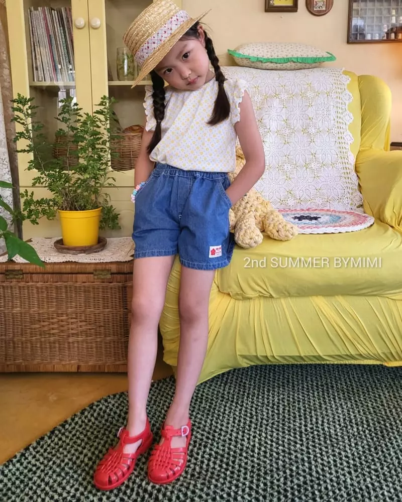 Bymimi - Korean Baby Fashion - #babyootd - Rib Flower Sleeveless - 5