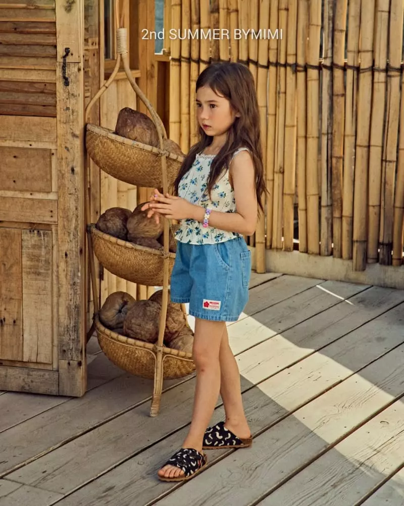 Bymimi - Korean Children Fashion - #designkidswear - Eyelet Sleeveless - 2