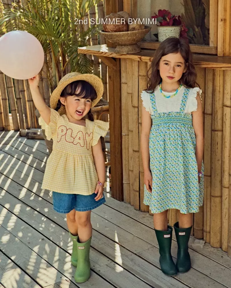Bymimi - Korean Children Fashion - #designkidswear - Dungarees Smocked One-piece - 5