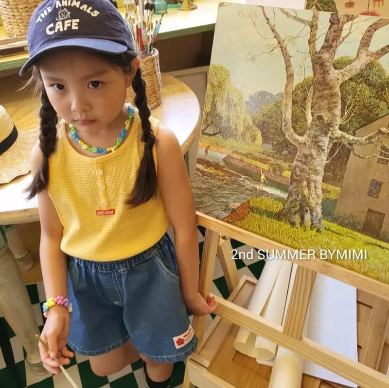 Bymimi - Korean Children Fashion - #designkidswear - Din Din Sleeveless - 2