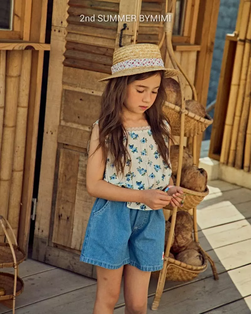 Bymimi - Korean Children Fashion - #discoveringself - Eyelet Sleeveless - 3
