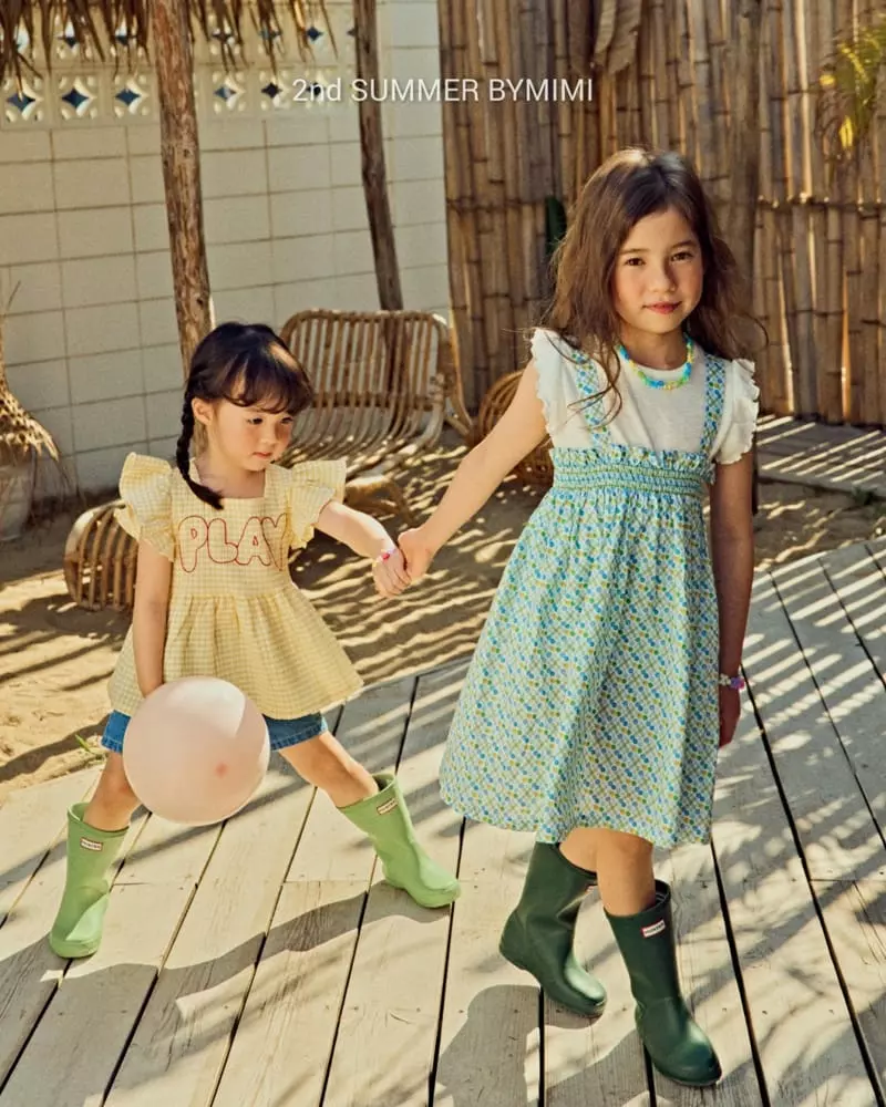 Bymimi - Korean Children Fashion - #discoveringself - Dungarees Smocked One-piece - 6