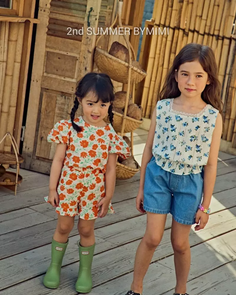 Bymimi - Korean Children Fashion - #discoveringself - Eyelet Sleeveless - 4