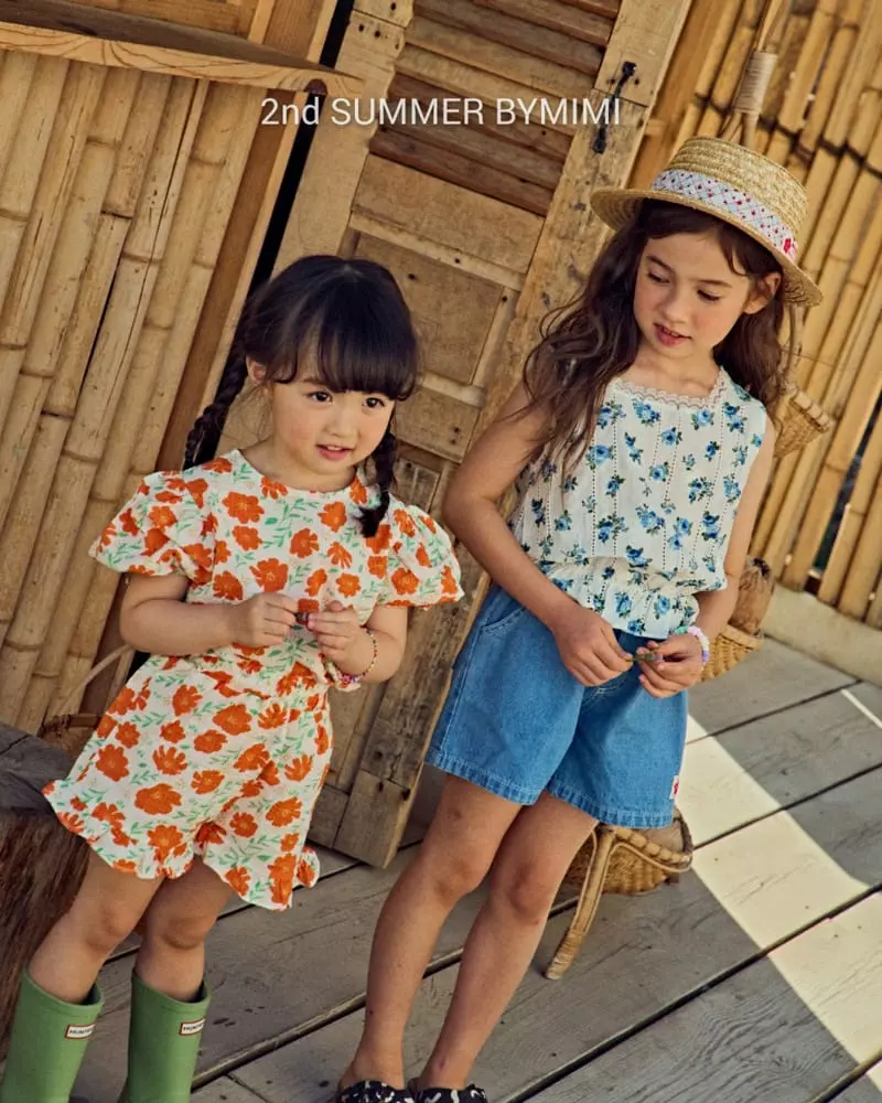 Bymimi - Korean Children Fashion - #kidsstore - Eyelet Sleeveless - 6