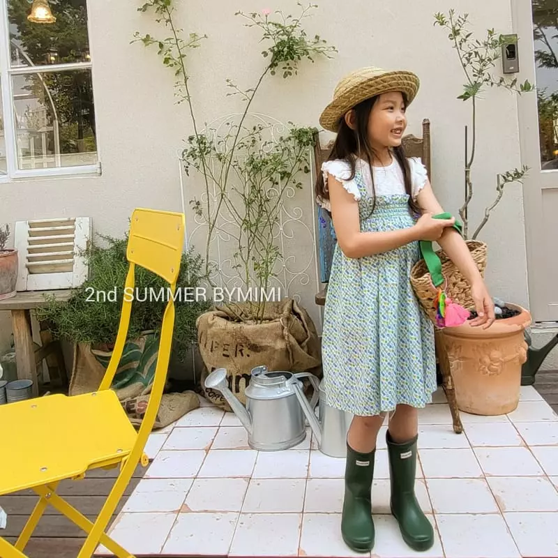 Bymimi - Korean Children Fashion - #kidzfashiontrend - Dungarees Smocked One-piece - 10