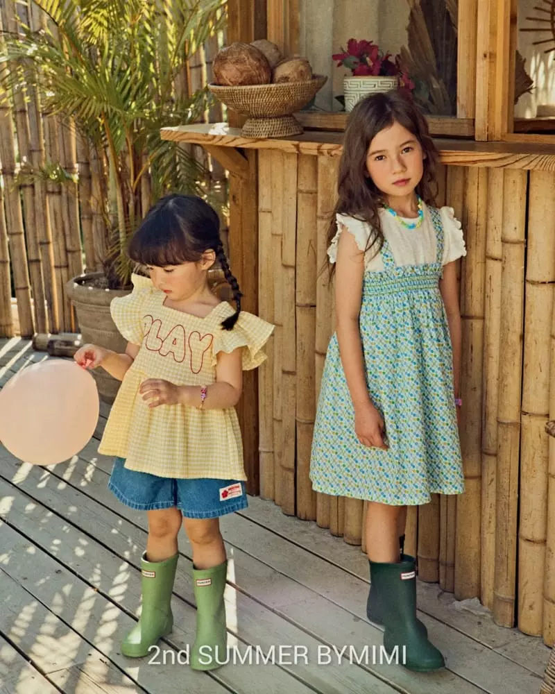 Bymimi - Korean Children Fashion - #toddlerclothing - Dungarees Smocked One-piece