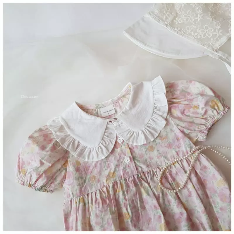 Choucream - Korean Baby Fashion - #babyboutique - Lady Collar Bodysuit - 7