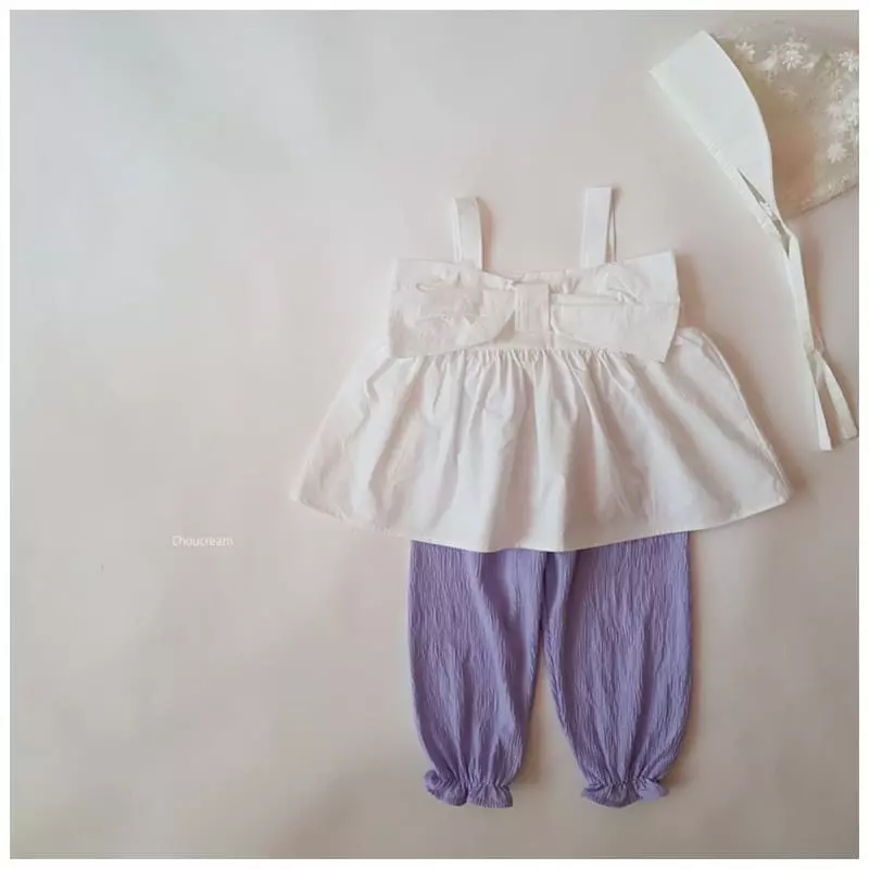 Choucream - Korean Baby Fashion - #babyboutique - Big Ribbon Blouse - 6