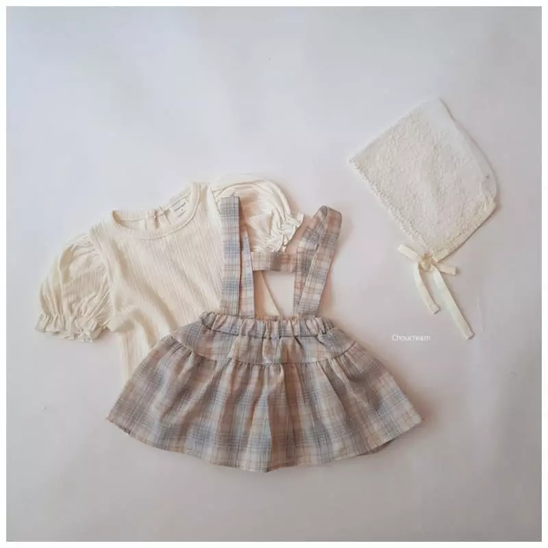 Choucream - Korean Baby Fashion - #babyboutiqueclothing - Dungarees Frill Bloomer - 12
