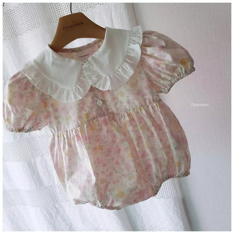 Choucream - Korean Baby Fashion - #babyboutiqueclothing - Lady Collar Bodysuit - 9