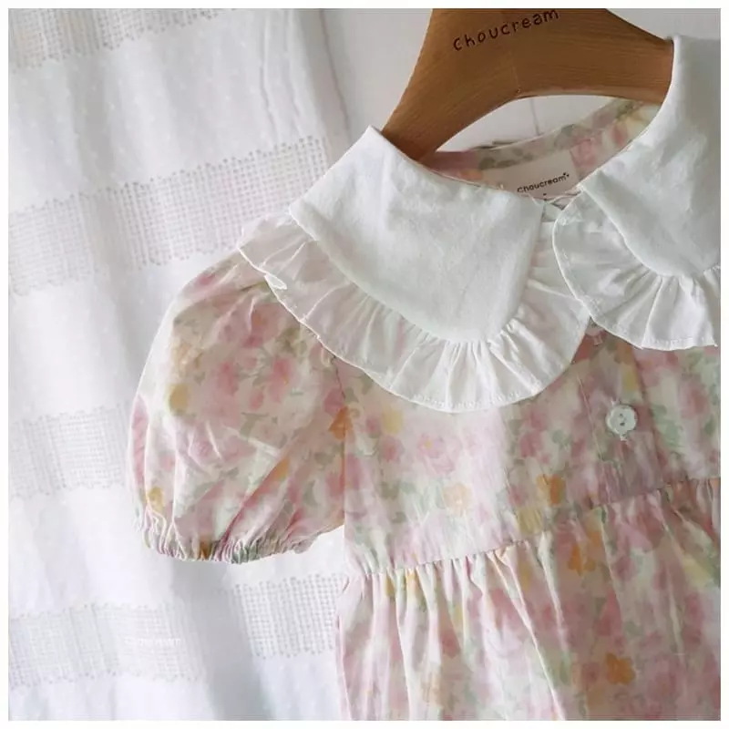 Choucream - Korean Baby Fashion - #babyclothing - Lady Collar Bodysuit - 10