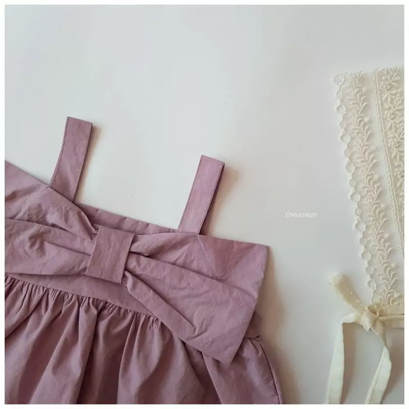 Choucream - Korean Baby Fashion - #babyfever - Big Ribbon Blouse - 11