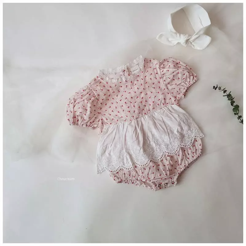Choucream - Korean Baby Fashion - #babygirlfashion - Picnic Bodysuit - 3