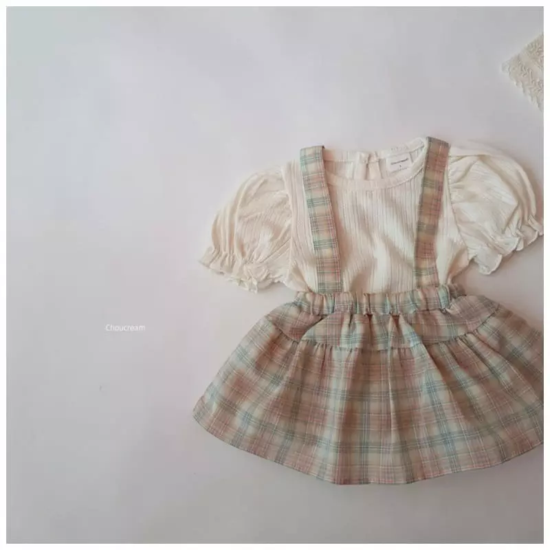 Choucream - Korean Baby Fashion - #babygirlfashion - Dungarees Frill Bloomer