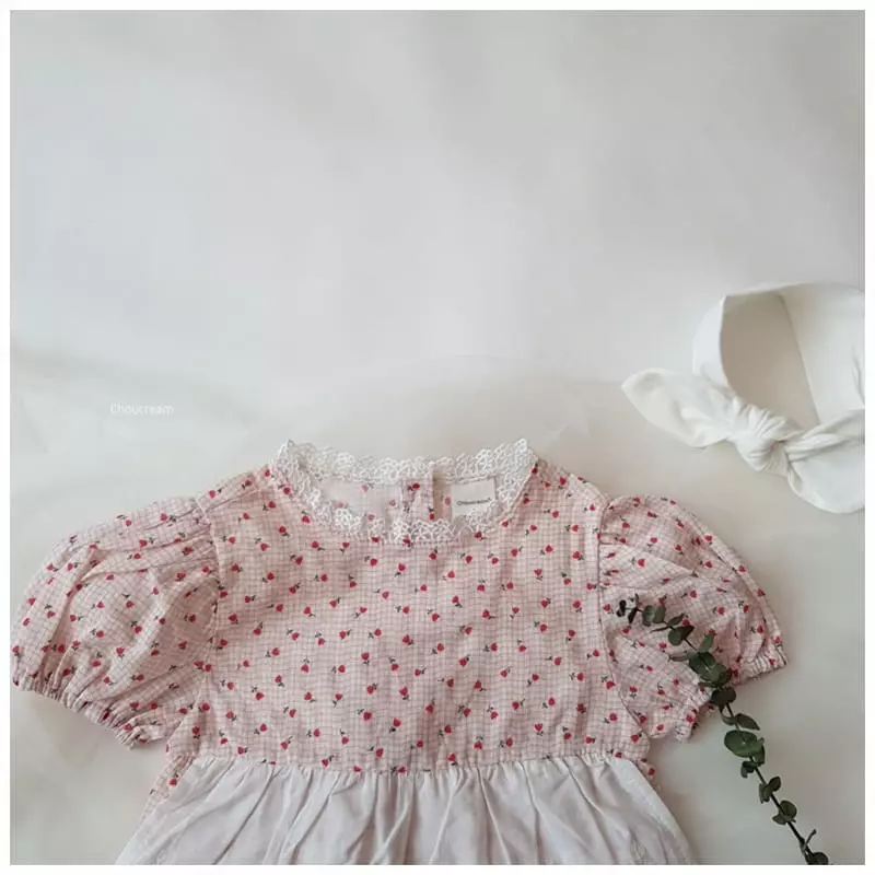 Choucream - Korean Baby Fashion - #babygirlfashion - Picnic Bodysuit - 4