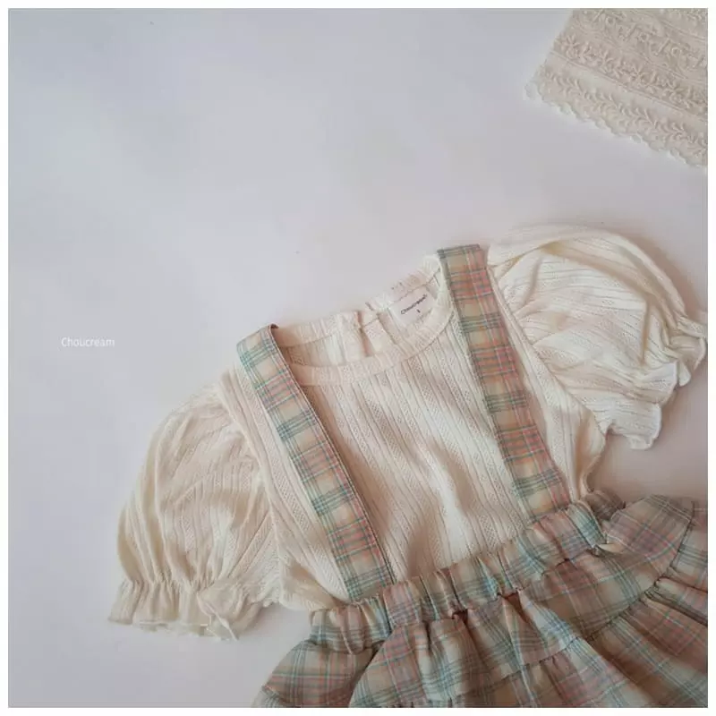 Choucream - Korean Baby Fashion - #babyoninstagram - Dungarees Frill Bloomer - 3