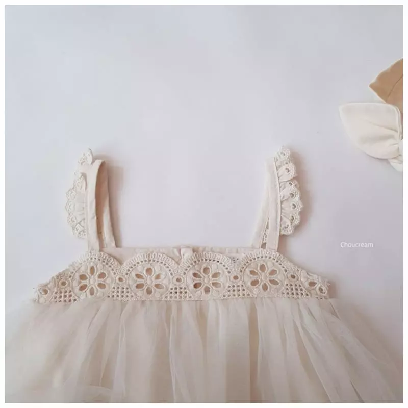 Choucream - Korean Baby Fashion - #babyoninstagram - Lace Sha Bodysuit - 2