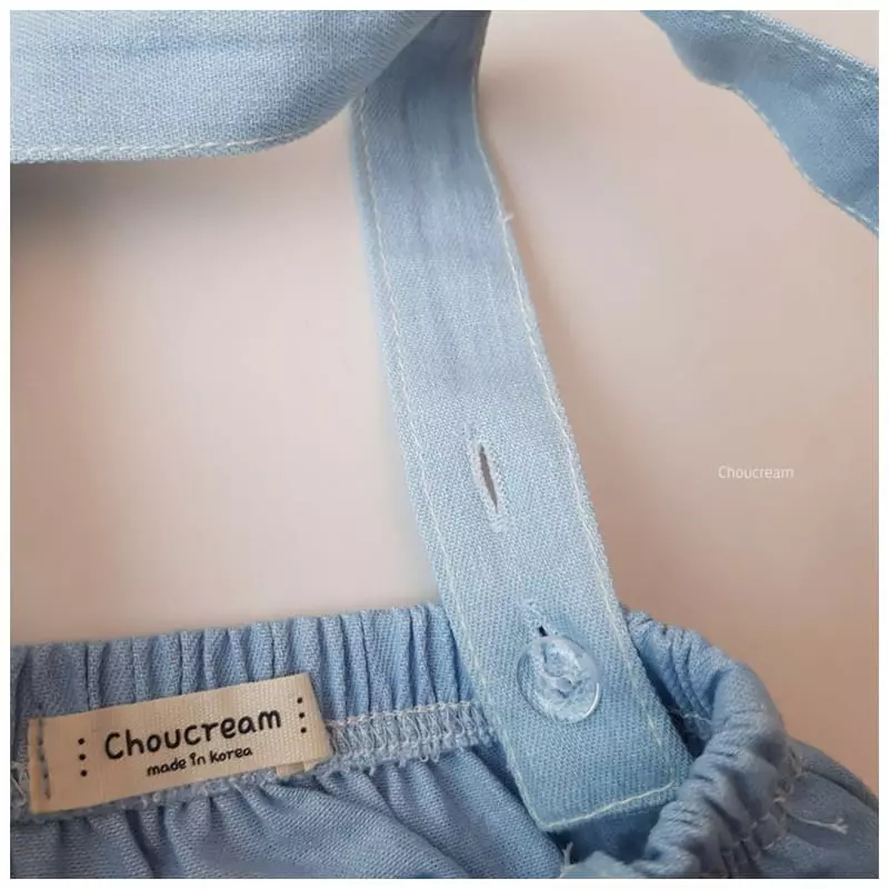 Choucream - Korean Baby Fashion - #babyoutfit - Denim Dungarees Bloomer - 6