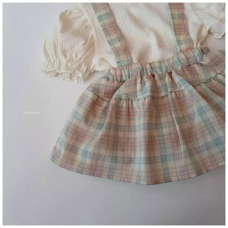 Choucream - Korean Baby Fashion - #babyoutfit - Dungarees Frill Bloomer - 5