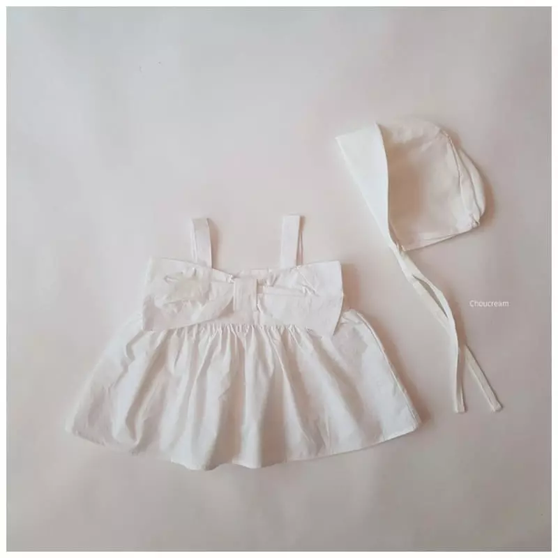 Choucream - Korean Baby Fashion - #babyoutfit - Big Ribbon Blouse