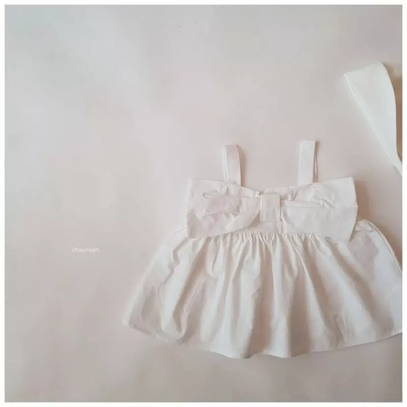 Choucream - Korean Baby Fashion - #babyoutfit - Big Ribbon Blouse - 2