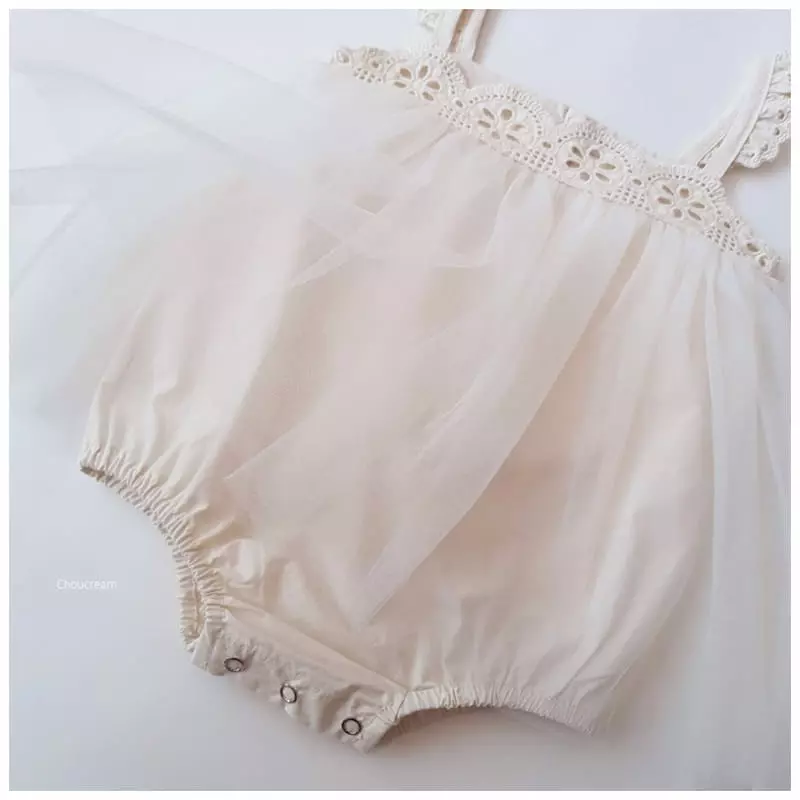 Choucream - Korean Baby Fashion - #babywear - Lace Sha Bodysuit - 6