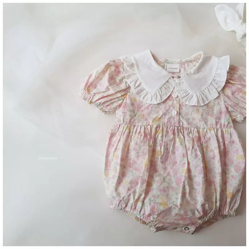 Choucream - Korean Baby Fashion - #onlinebabyboutique - Lady Collar Bodysuit - 5