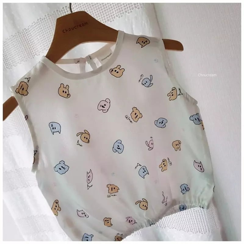 Choucream - Korean Baby Fashion - #onlinebabyboutique - Ingueon Top Bottom Set