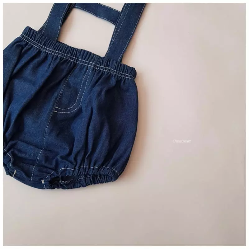 Choucream - Korean Baby Fashion - #onlinebabyshop - Denim Dungarees Bloomer - 10