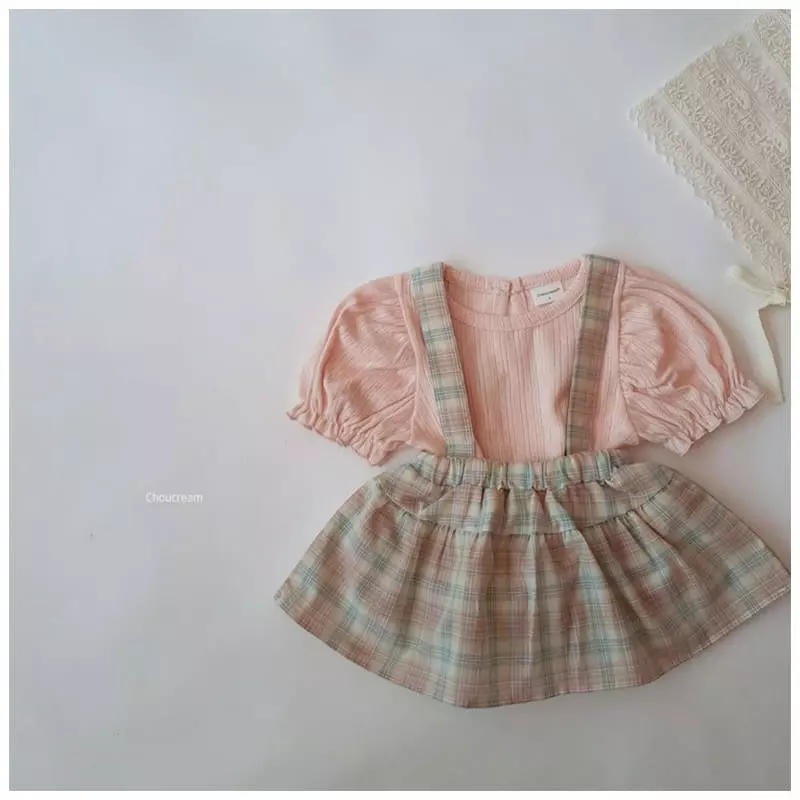 Choucream - Korean Baby Fashion - #onlinebabyshop - Dungarees Frill Bloomer - 9