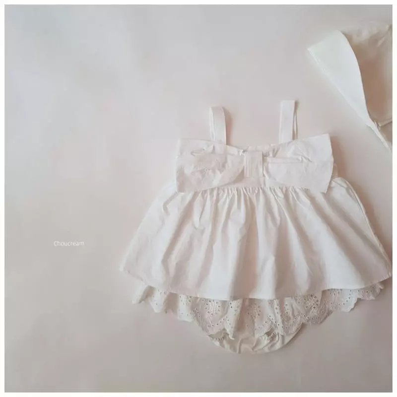 Choucream - Korean Baby Fashion - #onlinebabyshop - Big Ribbon Blouse - 5