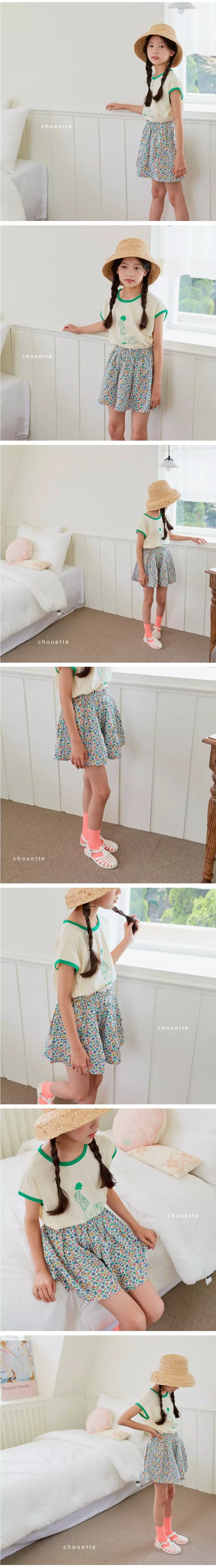 Chouette - Korean Children Fashion - #kidsshorts - Gardening Tee - 2