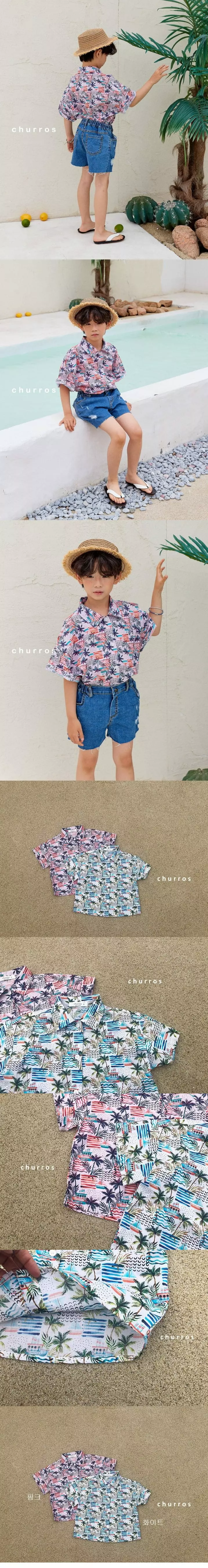 Churros - Korean Children Fashion - #Kfashion4kids - Palm Beach Shirt - 2