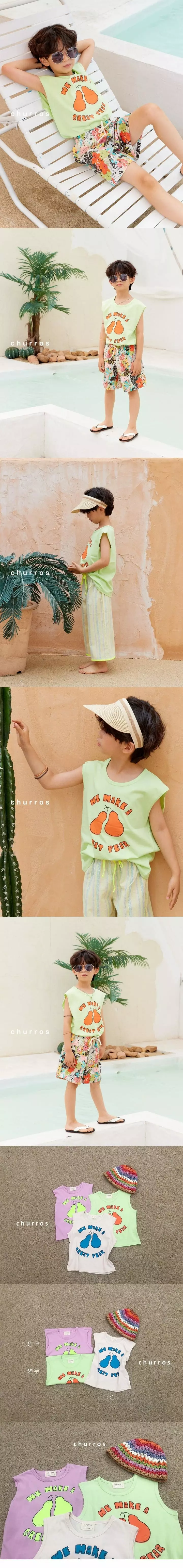 Churros - Korean Children Fashion - #discoveringself - Pear Cutting Tee - 2
