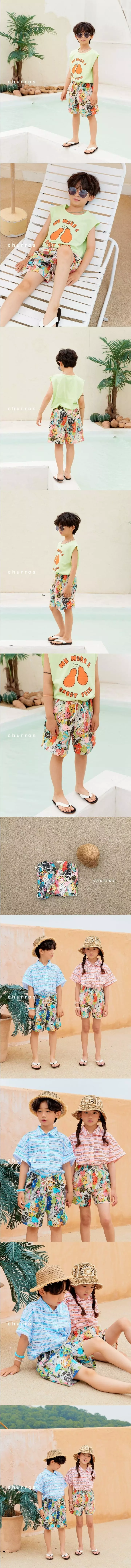 Churros - Korean Children Fashion - #magicofchildhood - Hawaii Beach Shorts