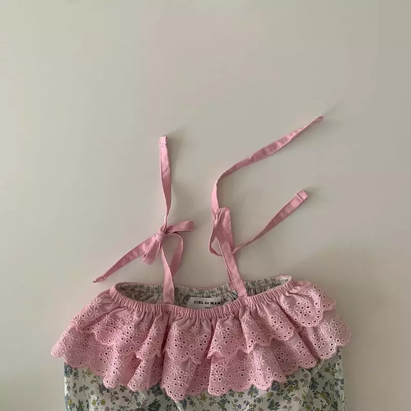 Ciel De Maman - Korean Baby Fashion - #babylifestyle - Sunny Frill Sleeveless Bodysuit - 4