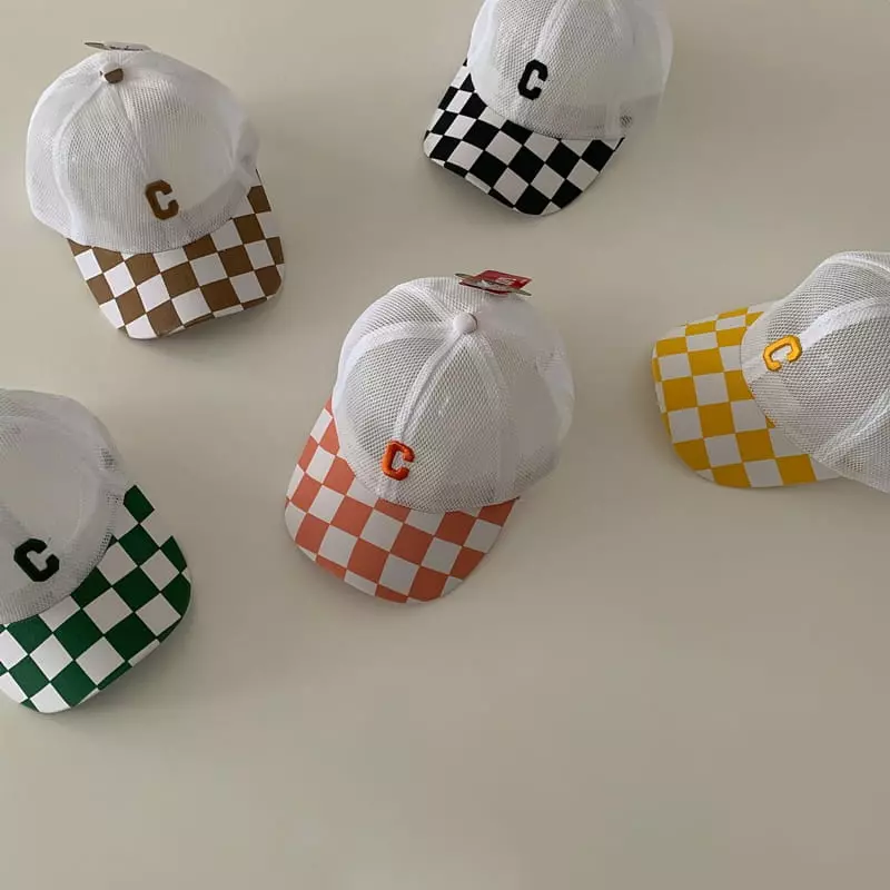 Ciel De Maman - Korean Baby Fashion - #babyootd - Checker Board Ball Cap - 2