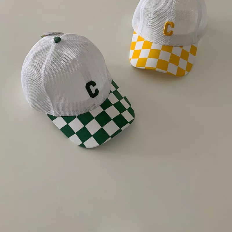 Ciel De Maman - Korean Baby Fashion - #babyoutfit - Checker Board Ball Cap - 4