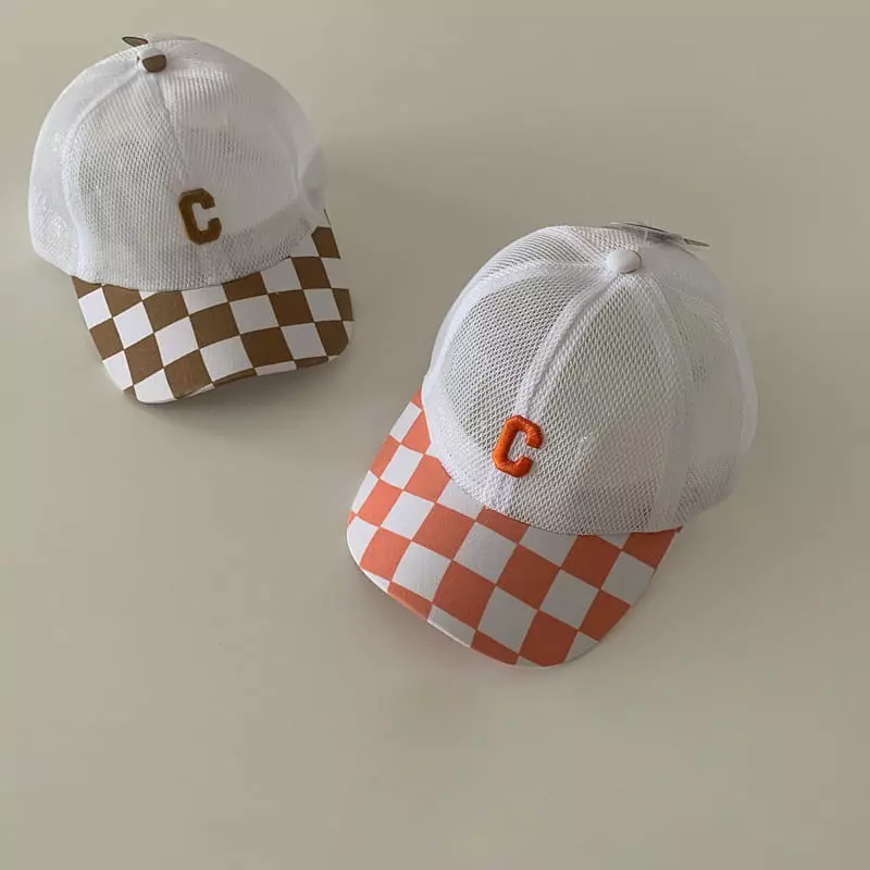 Ciel De Maman - Korean Baby Fashion - #onlinebabyboutique - Checker Board Ball Cap - 6