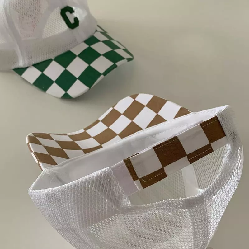 Ciel De Maman - Korean Baby Fashion - #onlinebabyshop - Checker Board Ball Cap - 7