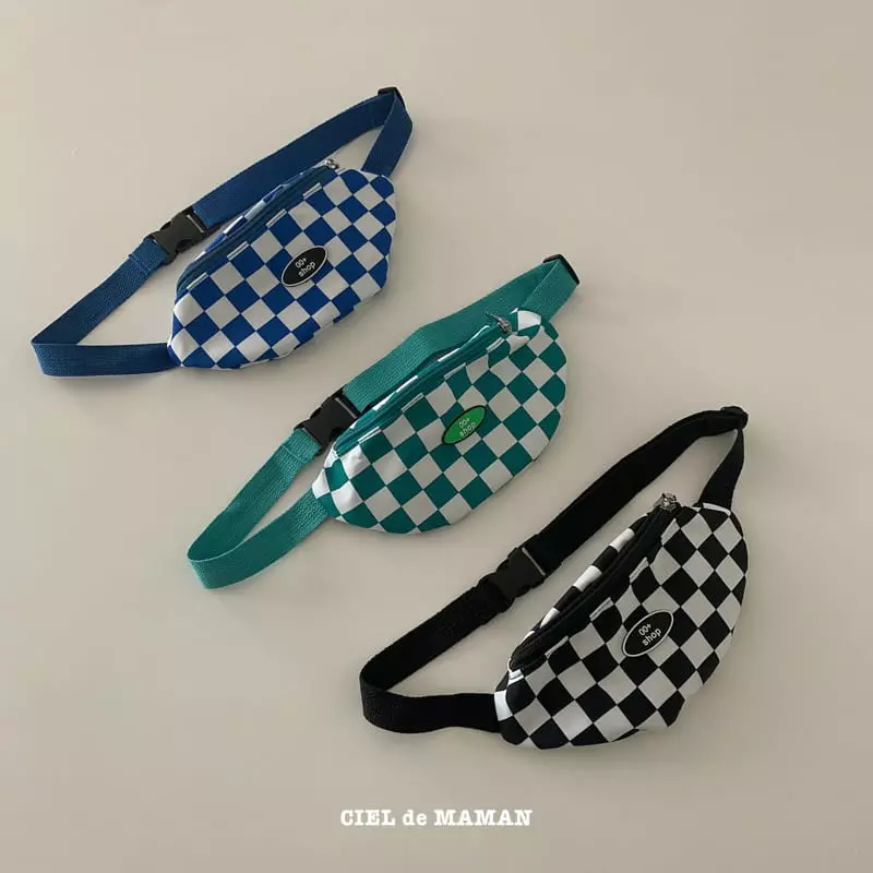 Ciel De Maman - Korean Children Fashion - #designkidswear - Checker Board Hip Sack