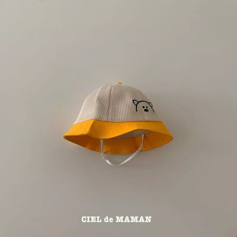 Ciel De Maman - Korean Children Fashion - #discoveringself - Mesh Bear Bucket Hat - 5