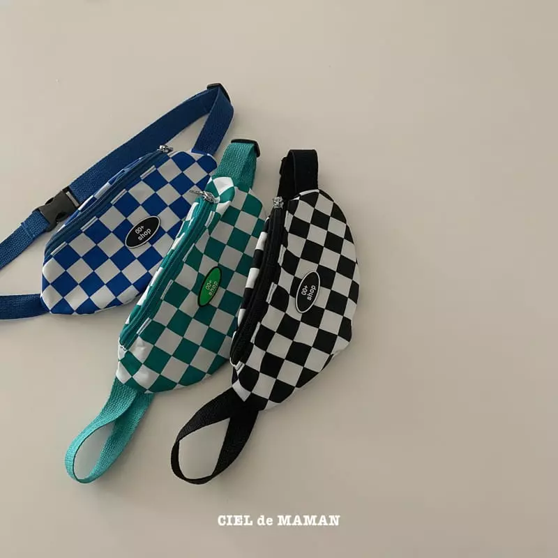 Ciel De Maman - Korean Children Fashion - #discoveringself - Checker Board Hip Sack - 2