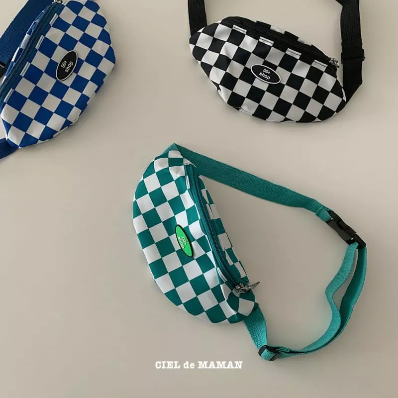 Ciel De Maman - Korean Children Fashion - #fashionkids - Checker Board Hip Sack - 3