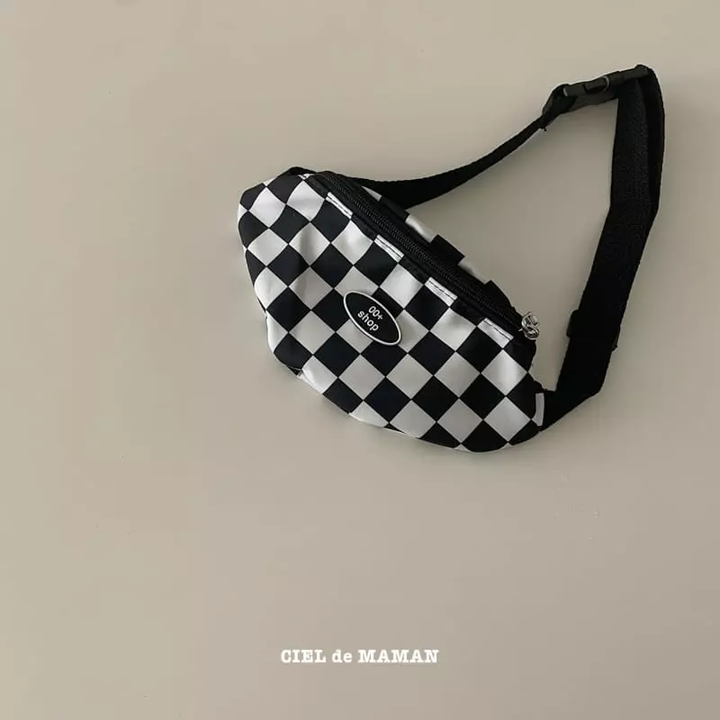 Ciel De Maman - Korean Children Fashion - #fashionkids - Checker Board Hip Sack - 4
