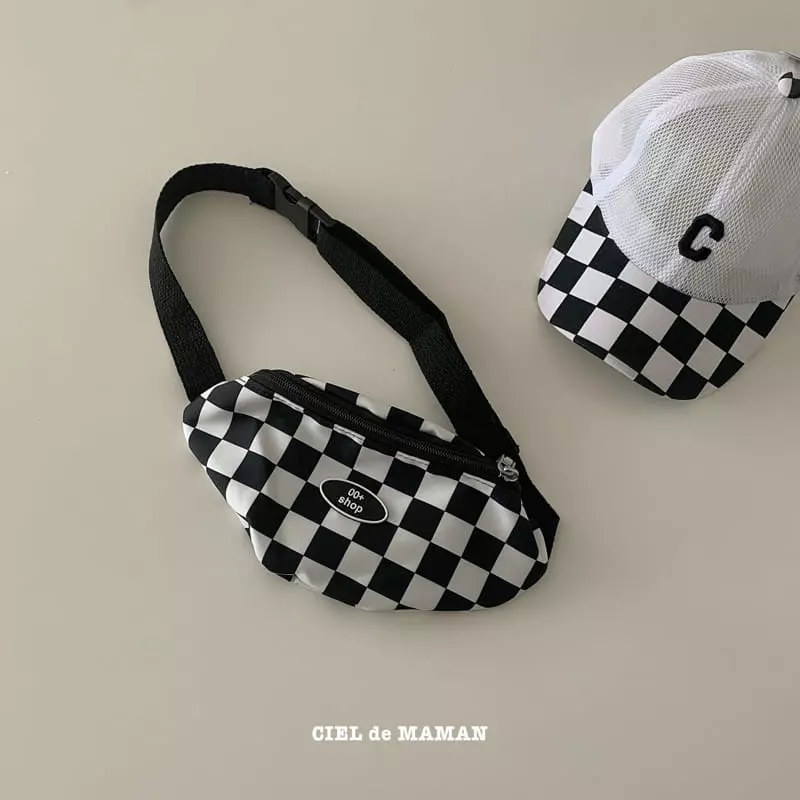 Ciel De Maman - Korean Children Fashion - #kidsstore - Checker Board Hip Sack - 5