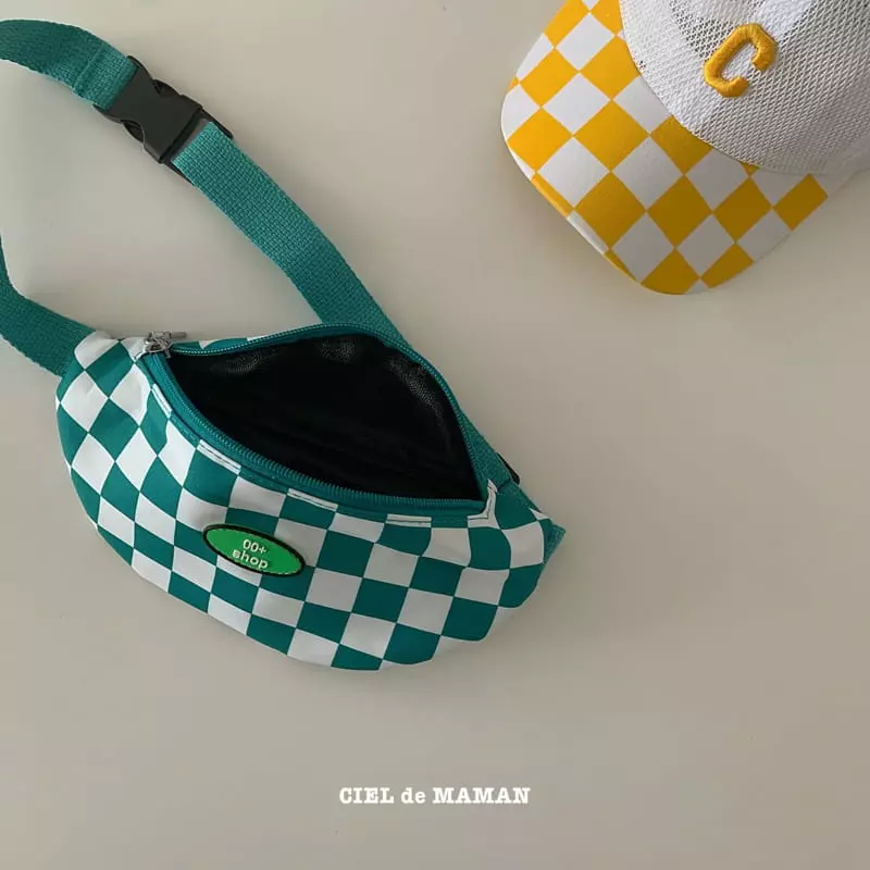 Ciel De Maman - Korean Children Fashion - #kidzfashiontrend - Checker Board Hip Sack - 6