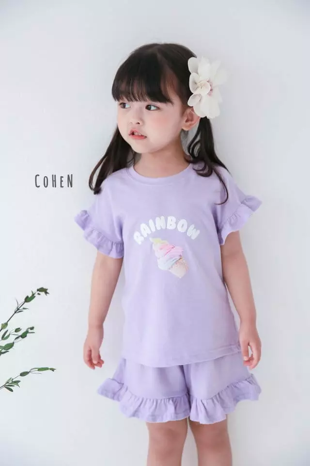 Cohen - Korean Children Fashion - #Kfashion4kids - Ice Cream Top Bottom Set - 11