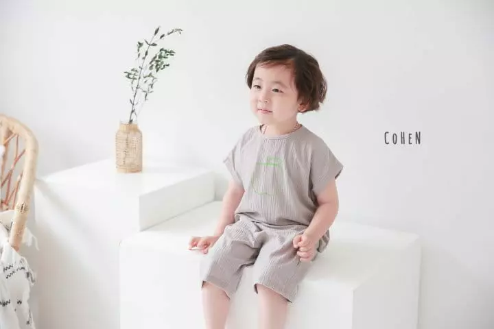 Cohen - Korean Children Fashion - #kidsshorts - Apple Top Bottom Set - 6